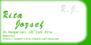 rita jozsef business card